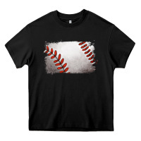 Black baseball brushstroke Heavy Core Tee - RanaPortraitStore