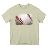 Mossy baseball brushstroke Heavy Core Tee - RanaPortraitStore