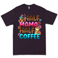 Plum half mama half coffee Premium Tee - Zillion Design Studio
