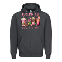 Smoke fueled by jesus and coffee Zipper Hoodie - MaliasSmallBusiness