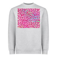 Heather Grey pink leopard glitter Heavyweight Sweatshirt - JahusDesignShop