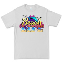 Dove Grey beach life Premium Tee - BarkalooDesign