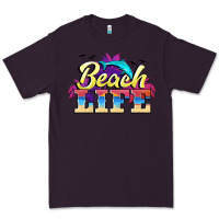 Plum beach life Premium Tee - BarkalooDesign