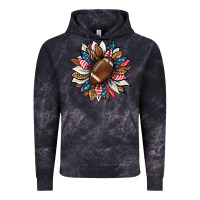 Cloud Black american football sunflower Vintage Hoodie - HRA Design Shop