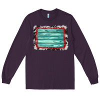 Plum cowhide bandana wood background Long Sleeve Tee - AdoDesignShop