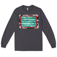 Smoke cowhide bandana wood background Long Sleeve Tee - AdoDesignShop