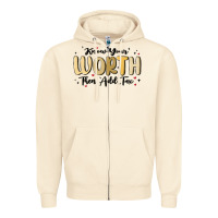 Know Your Worth Zipper Hoodie | Teevron