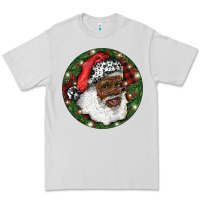 Dove Grey African American Santa Christmas Premium Tee - RanaPortraitStore
