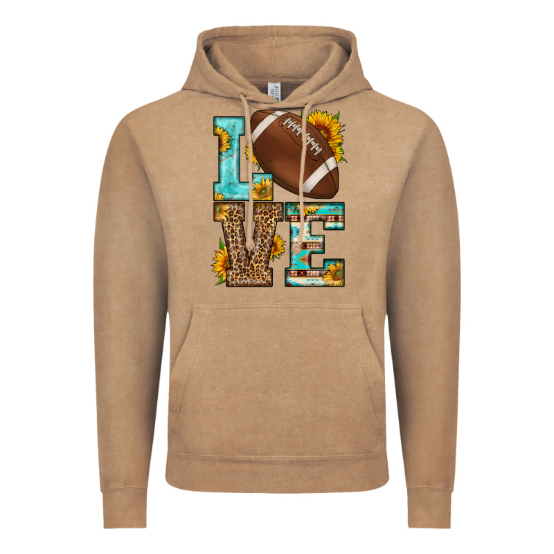 Western Love American Football Vintage Hoodie by HRA Design Shop | Teevron