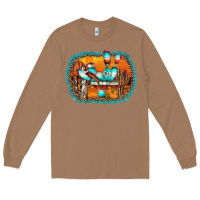 Toasted Coconut western cactus Long Sleeve Tee - AdoDesignShop