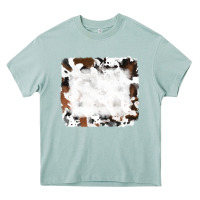 Arona black and brown cowhide Heavy Core Tee - RanaPortraitStore
