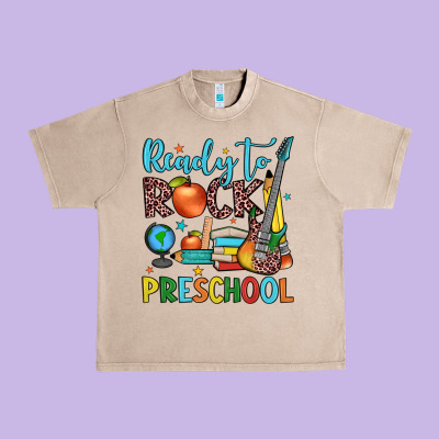 Ready To Rock Preschool Urban Heavy Tee Designed By Jahusdesignshop