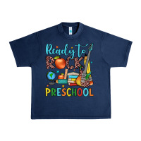 Navy ready to rock preschool Urban Heavy Tee - JahusDesignShop