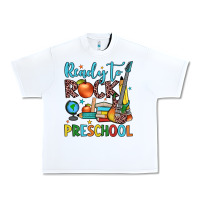 White ready to rock preschool Urban Heavy Tee - JahusDesignShop