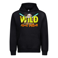 Black Wild about Softball Urban Hoodie - HowdyJamesFarm