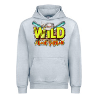 Heather Grey Wild about Softball Urban Hoodie - HowdyJamesFarm