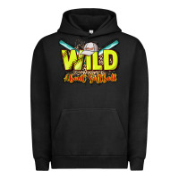 Pigment Black Wild about Softball Urban Hoodie - HowdyJamesFarm