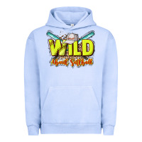 Pigment Grape Ice Wild about Softball Urban Hoodie - HowdyJamesFarm