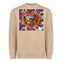 Mushroom halloween heart Heavyweight Sweatshirt - AdoDesignShop