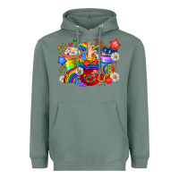Sage LGBTQ+ Pride Coffee Cups Heavyweight Hoodie - BundleAndBundleShop