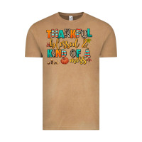 Vintage Camel thankful  blessed and kind of a mess Vintage Tee - AdoDesignShop