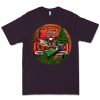Plum Baby Cow Christmas Premium Tee - RanaPortraitStore
