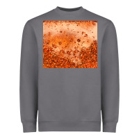 Orange Glitter Tumbler Heavyweight Sweatshirt | Teevron