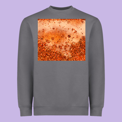 Orange Glitter Tumbler Heavyweight Sweatshirt Designed By Jahusdesignshop