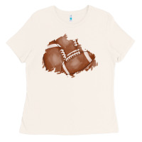 Bone football patch Ladies Tee - AdoDesignShop