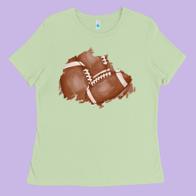 Football Patch Ladies Tee Designed By Adodesignshop