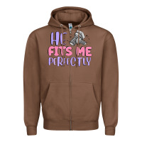 Chestnut he fits me perfectly Zipper Hoodie - MaliasSmallBusiness