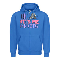 True Royal he fits me perfectly Zipper Hoodie - MaliasSmallBusiness