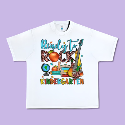 Ready To Rock Kindergarten Urban Heavy Tee Designed By Jahusdesignshop