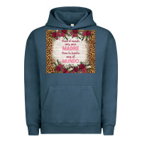 Pigment Midnight Navy para el mundo eres una madre para tu familia eres Urban Hoodie - TumblerDesignByShophia