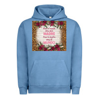 Pigment Pebble Blue para el mundo eres una madre para tu familia eres Urban Hoodie - TumblerDesignByShophia