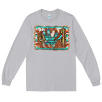 Moon Dust cactus cowhide serape Long Sleeve Tee - AdoDesignShop