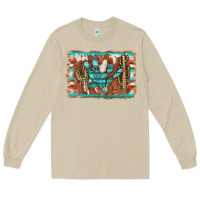 Mushroom cactus cowhide serape Long Sleeve Tee - AdoDesignShop