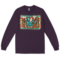 Plum cactus cowhide serape Long Sleeve Tee - AdoDesignShop