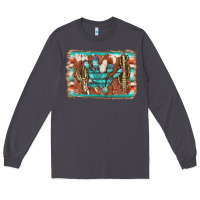 Smoke cactus cowhide serape Long Sleeve Tee - AdoDesignShop