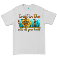 Dove Grey trust in the lord with all your heart Premium Tee - texasbilliewilder