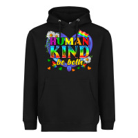 Black LGBTQ Pride Human Kind Be Both Heavyweight Hoodie - BundleAndBundleShop