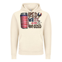 Vintage Artic red white  boozed Vintage Hoodie - CowhideDigitalArt