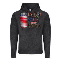Vintage Black red white  boozed Vintage Hoodie - CowhideDigitalArt