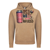 Vintage Coffee red white  boozed Vintage Hoodie - CowhideDigitalArt