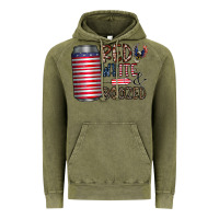 Vintage Olive red white  boozed Vintage Hoodie - CowhideDigitalArt