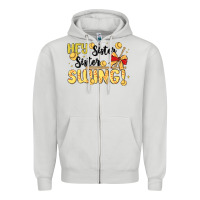 Dove Grey softball sister Zipper Hoodie - MaliasSmallBusiness