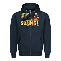 Navy softball sister Zipper Hoodie - MaliasSmallBusiness