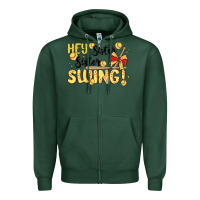 Sports Green softball sister Zipper Hoodie - MaliasSmallBusiness