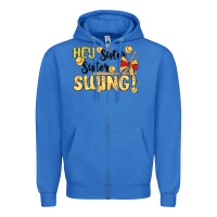 True Royal softball sister Zipper Hoodie - MaliasSmallBusiness