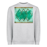Heather Grey green glitter Heavyweight Sweatshirt - JahusDesignShop